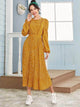 Lemon Tart Polka Dot Print Detail Maxi Long Dress LTAMD120