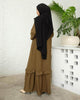Lemon Tart Ruffle Detail Long Maxi Dress LTAMD158 - Olive