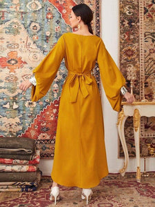 Lemon Tart Sequin Detail Long Maxi Dress LTAMD286