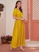 Lemon Tart Taseel Trim Detail Long Maxi Dress LTAMD431