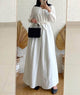 Lemon Tart Tie Detail Long Maxi Dress LTAMD543 - White