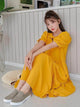 Lemon Tart Tiered Detail Babydoll Long Maxi Dress LTAMD308
