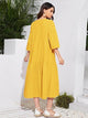 Lemon Tart Tiered Detail Long Maxi Dress LTAMD310 - Yellow