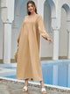 Lemon Tart Tiered Detail Long Maxi Dress LTAMD362 - Brown