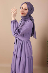Lemon Tart Tiered Detail Maxi Dress LTAMD676 - Purple