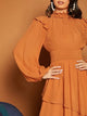 Lemon Tart Tiered Detail Maxi Dress LTAMD710 - Orange