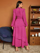 Lemon Tart Tiered Detail Maxi Dress LTAMD710 - Pink