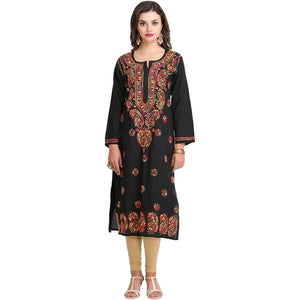 Lemon Tart Unstitched Cotton Chikinkari Embroidered WLUF110 Kurti