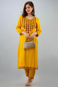 Lemon Tart Unstitched Cotton Embroidered 2 Piece Suit WLUF311