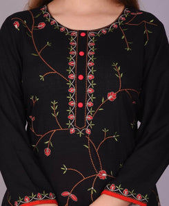 Lemon Tart Unstitched Khaddar Embroidered KHLUS419 Kurti