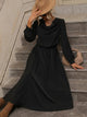 Lemon Tart Waist Detail Maxi Dress LTAMD689 - Black