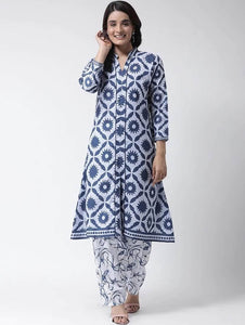 Lemon Tart WLUS104 3 Piece Block Printed Linen Unstitched Set with Linen Shawl