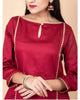 Lemon Tart Women's LTS171 Lace Detail Kurta and Pants Set - Maroon