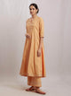 Lemon Tart Women's LTS20 Lace Detail Kurti and Pants Set - Light Orange