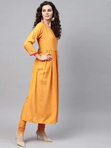 Lemon Tart Women's LTS290 Stitch Detail Kurti and Pants Set