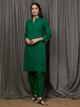 Lemon Tart Women's LTS32 Straight Kurta and Pants Set - Green