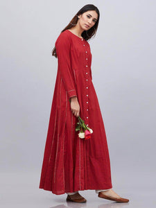 Lemon Tart Women's LTS320 Lace Detail Kurti and Pants Set - MR