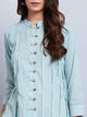 Lemon Tart Women's LTS33 Pintuck Detail Kurta and Pants Set - Light Blue