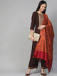 Lemon Tart Women's LTS468 Print Detail Stitched Kurti and Pants Set - MB