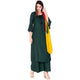 Lemon Tart Women's LTS66 Fluted Sleeve Kurta and Pants Set - Green