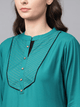 Lemon Tart Women's LTS89 Stitch Detail Kurta and Pants Set - Teal