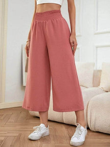 Lemon Tart Womens Wide Leg Shirred Waist Malai Pants LTWP18