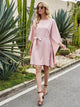 LT Fuse Batwing Sleeve Self Tie LTFUDR62 Stitched Dress