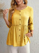 LT Fuse Button Detail LTFUB122 Stitched Top - Yellow