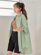 LT Fuse Button Detail LTFUB140 Stitched Top - Green