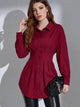 LT Fuse Button Detail LTFUB201 Stitched Top - Maroon