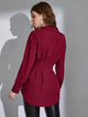 LT Fuse Button Detail LTFUB201 Stitched Top - Maroon