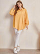 LT Fuse Button Detail LTFUB235 Stitched Top - Yellow