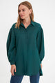 LT Fuse Button Oversized Detail LTFUB237 Stitched Top - Green