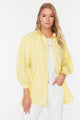 LT Fuse Button Oversized Detail LTFUB237 Stitched Top - Yellow