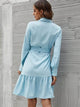 LT Fuse Button Tie Waist Detail LTFUDR169 Stitched Dress