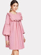 LT Fuse Frill Trim Detail LTFUDR69 Stitched Dress