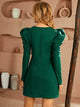 LT Fuse Gigot Sleeve Detail LTFUDR206 Stitched Dress