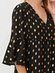 LT Fuse Gold Print Detail Detail LTFUDR2 Stitched Dress