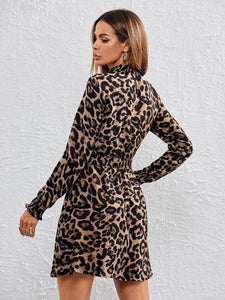 LT Fuse Leopard Print LTFUDR39 Stitched Dress - CRB