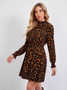 LT Fuse Leopard Print LTFUDR39 Stitched Dress - ORA