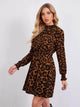 LT Fuse Leopard Print LTFUDR39 Stitched Dress - ORA