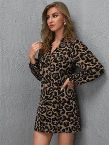 LT Fuse Leopard Print LTFUDR56 Stitched Dress