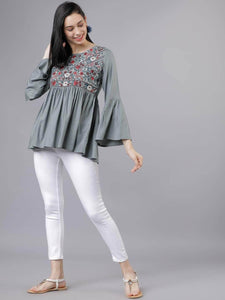 LT Fuse LTFUB51 Stitched Embroidered Top