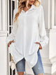 LT Fuse Oversized Long Button Shirt Detail LTFUB255 Stitched Top