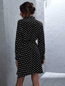 LT Fuse Polka Dot Print Detail LTFUDR16 Stitched Dress