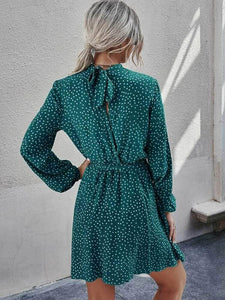 LT Fuse Polka Dot Print Detail LTFUDR166 Stitched Dress