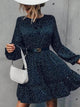LT Fuse Polka Dot Print Detail LTFUDR254 Stitched Dress
