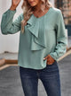 LT Fuse Ruffle Detail LTFUB244 Stitched Top - Mint Green