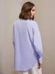 LT Fuse Shirt Detail Oversized LTFUB185 Stitched Top - Purple
