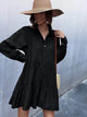 LT Fuse Tiered Button Detail LTFUDR133 Stitched Dress